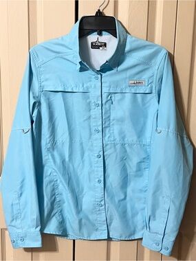 Habit Women's Light Blue Long-Sleeve Outdoor Shirt Jacket size M